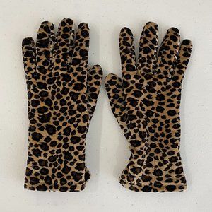 Super Glamorous Cheetah Print Fleece Winter Gloves